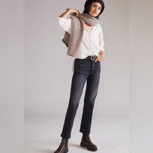 MOTHER Women's Straight Leg Jeans in Dark Blue